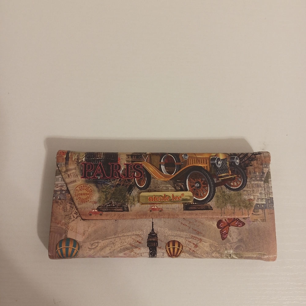 Vintage Nicole Lee Paris Themed Wallet